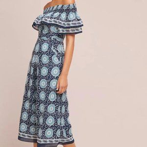 Anthropologie Off Shoulder Jumpsuit (Small, NWT)